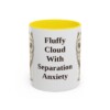 11oz Funny Samoyed Mug, Yellow, front view