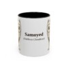 11oz-samoyed-mug-latin-black-front 11oz Samoyed Latin Mug, Black, front view