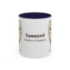 11oz-samoyed-mug-latin-navy 11oz Samoyed Latin Mug, Navy, front view
