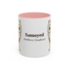 11oz-samoyed-mug-latin-pink 11oz Samoyed Latin Mug, Pink, front view
