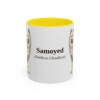 11oz-samoyed-mug-latin-yellow 11oz Samoyed Latin Mug, Yellow, front view
