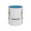 11oz Samoyed Mug, Light Blue, front view