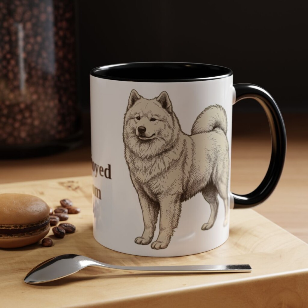 11oz samoyed mug, Black