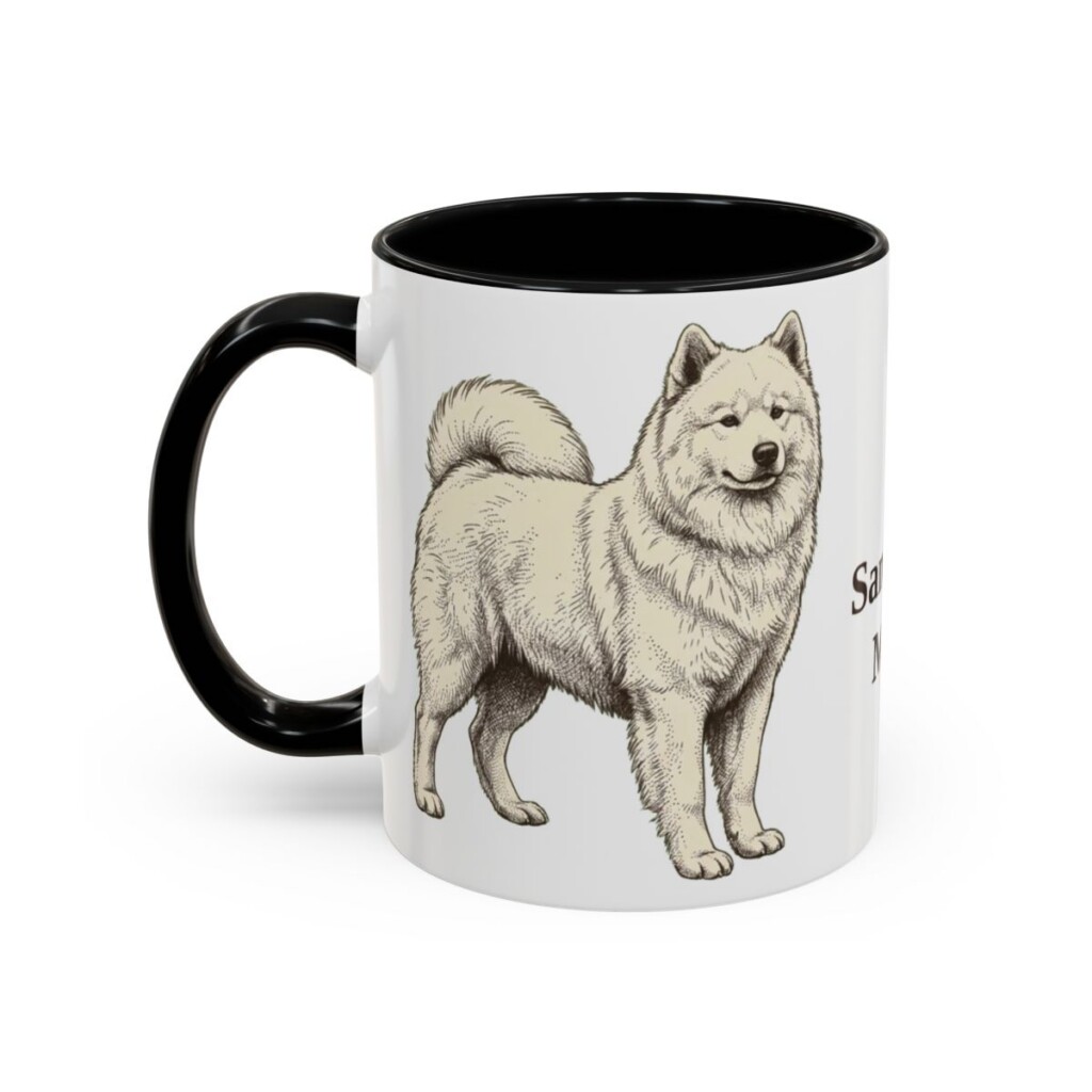 11oz samoyed mug, Black