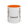 11oz Samoyed Mug, Orange, front view