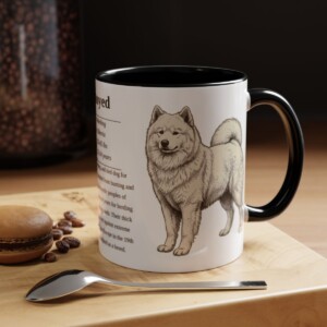 11oz samoyed mug, Black