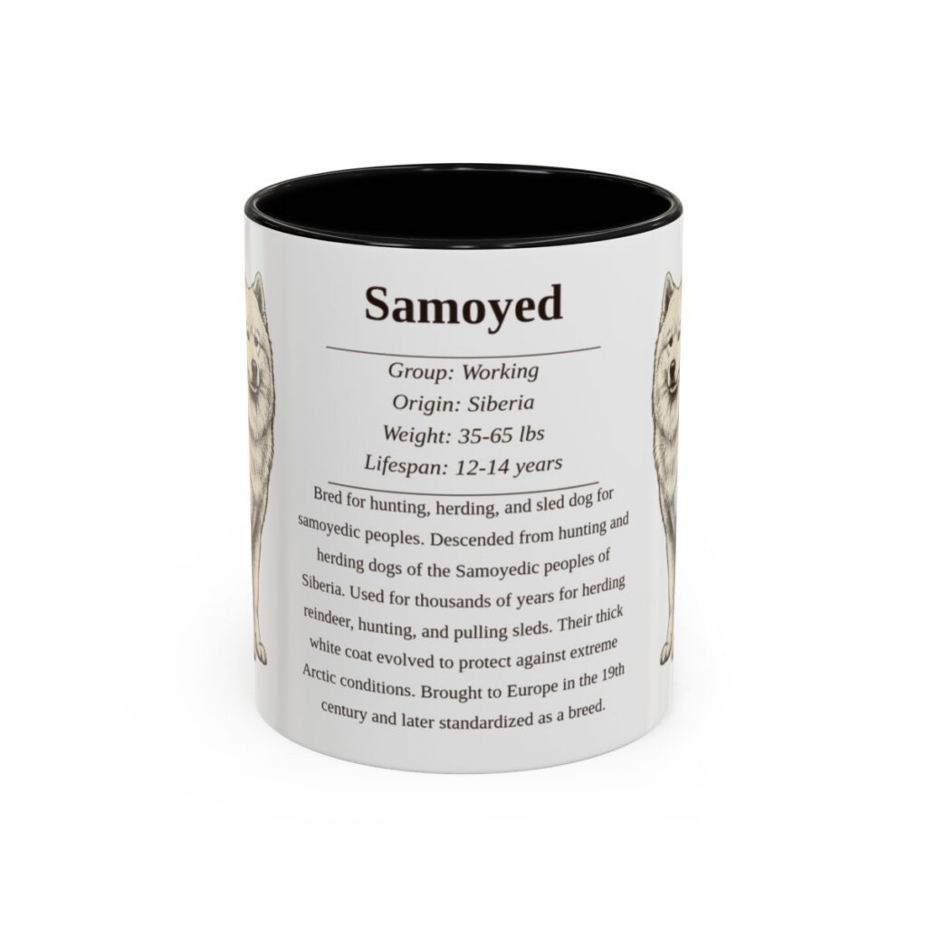 11oz samoyed mug, Black