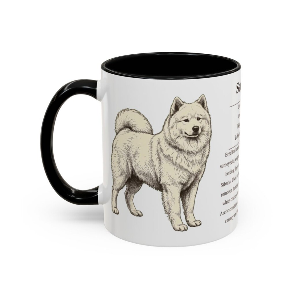 11oz samoyed mug, Black