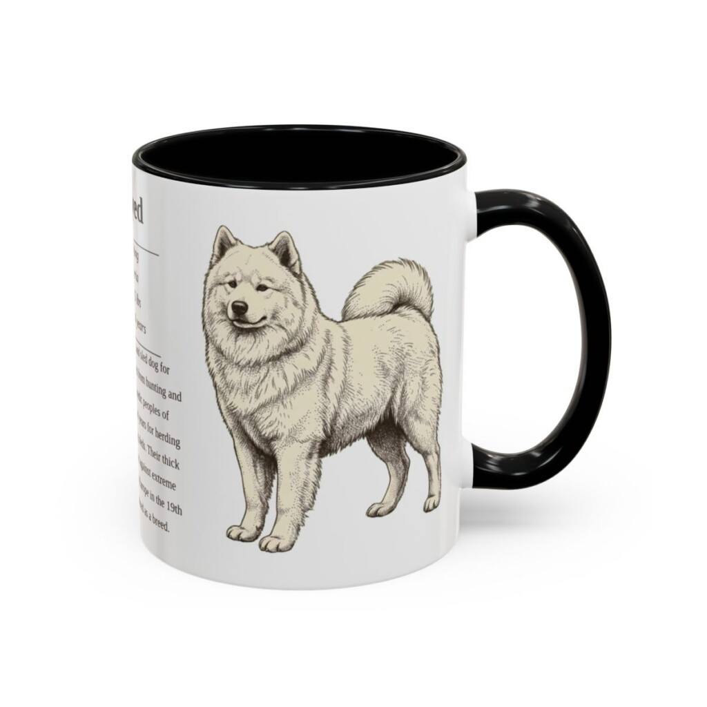 11oz samoyed mug, Black
