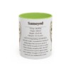 11oz samoyed mug, Light Green