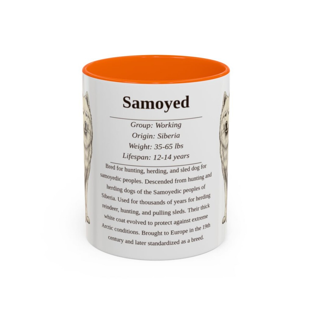 11oz samoyed mug, Orange