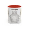 11oz samoyed mug, Red