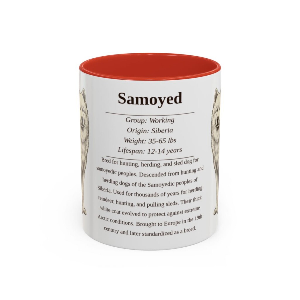 11oz samoyed mug, Red