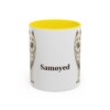 11oz Samoyed Mug, Yellow, front view