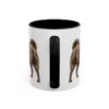 11oz Schipperke Dog Dad Mug, Black, back view