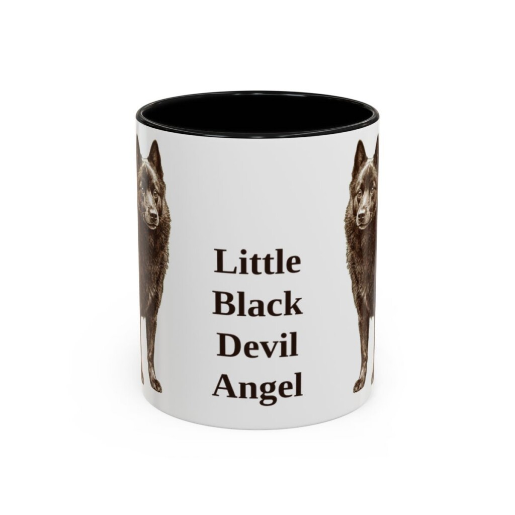 11oz Funny Schipperke Mug, Black, front view
