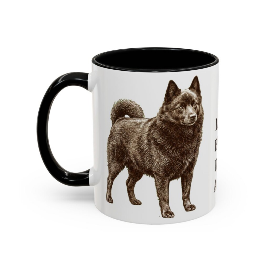 11oz Funny Schipperke Mug, Black, left side view