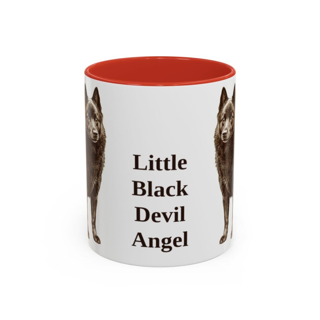11oz Funny Schipperke Mug, Red, front view