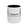 11oz Schipperke Latin Mug, Black, front view