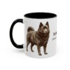 11oz Schipperke Latin Mug, Black, left side view