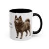 11oz Schipperke Latin Mug, Black, right side view