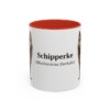 11oz Schipperke Latin Mug, Red, front view