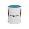 11oz Schipperke Mug, Light Blue, front view