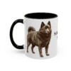 11oz Schipperke Dog Mom Mug, Black, left side view
