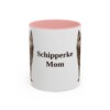 11oz Schipperke Dog Mom Mug, Pink, front view