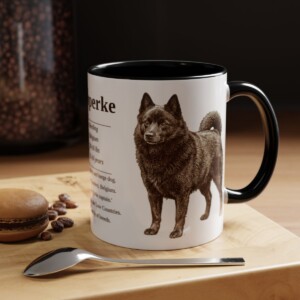 11oz Schipperke Mug, Black, lifestyle photo