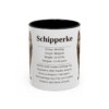 11oz Schipperke Mug, Black, front view