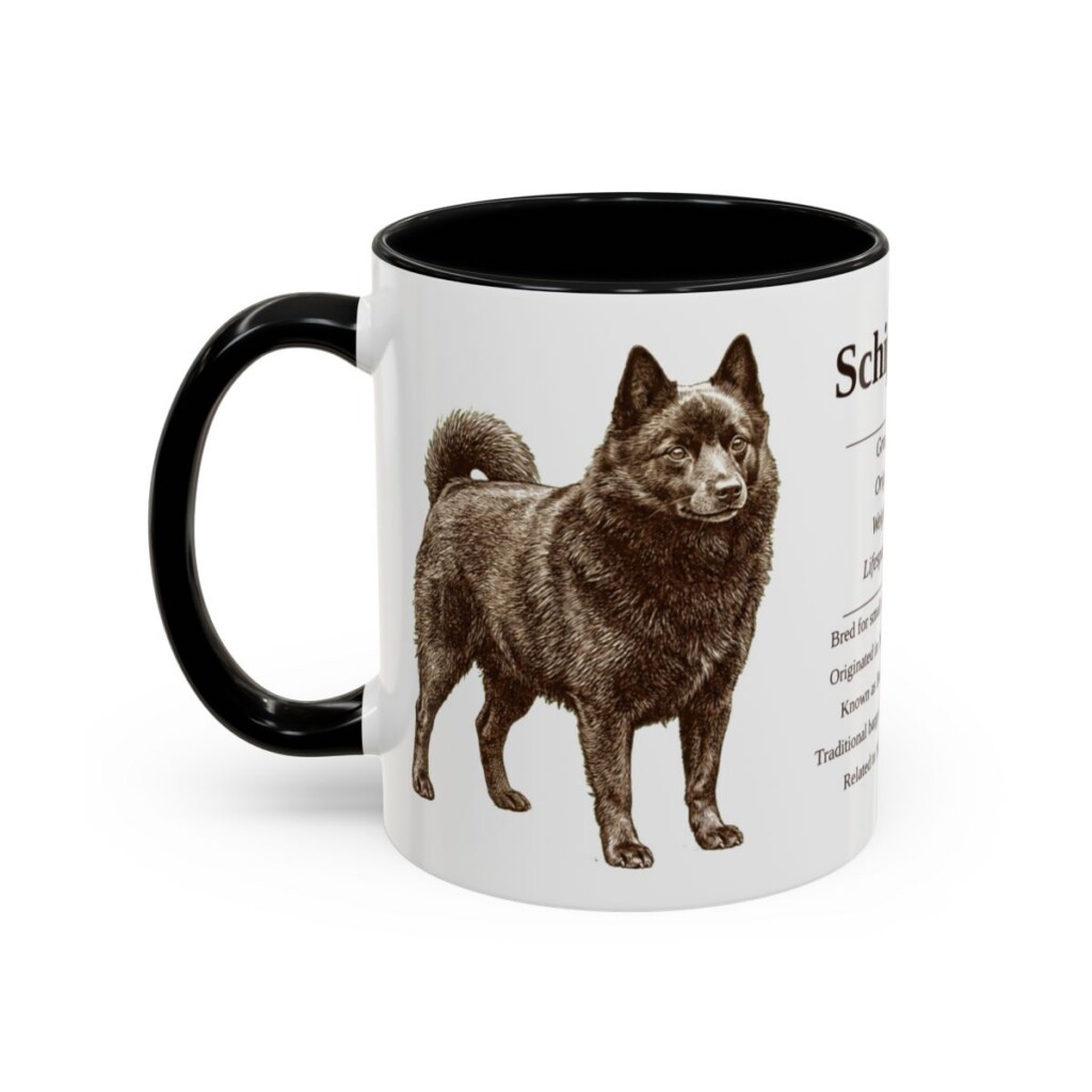 11oz Schipperke Mug, Black, left side view