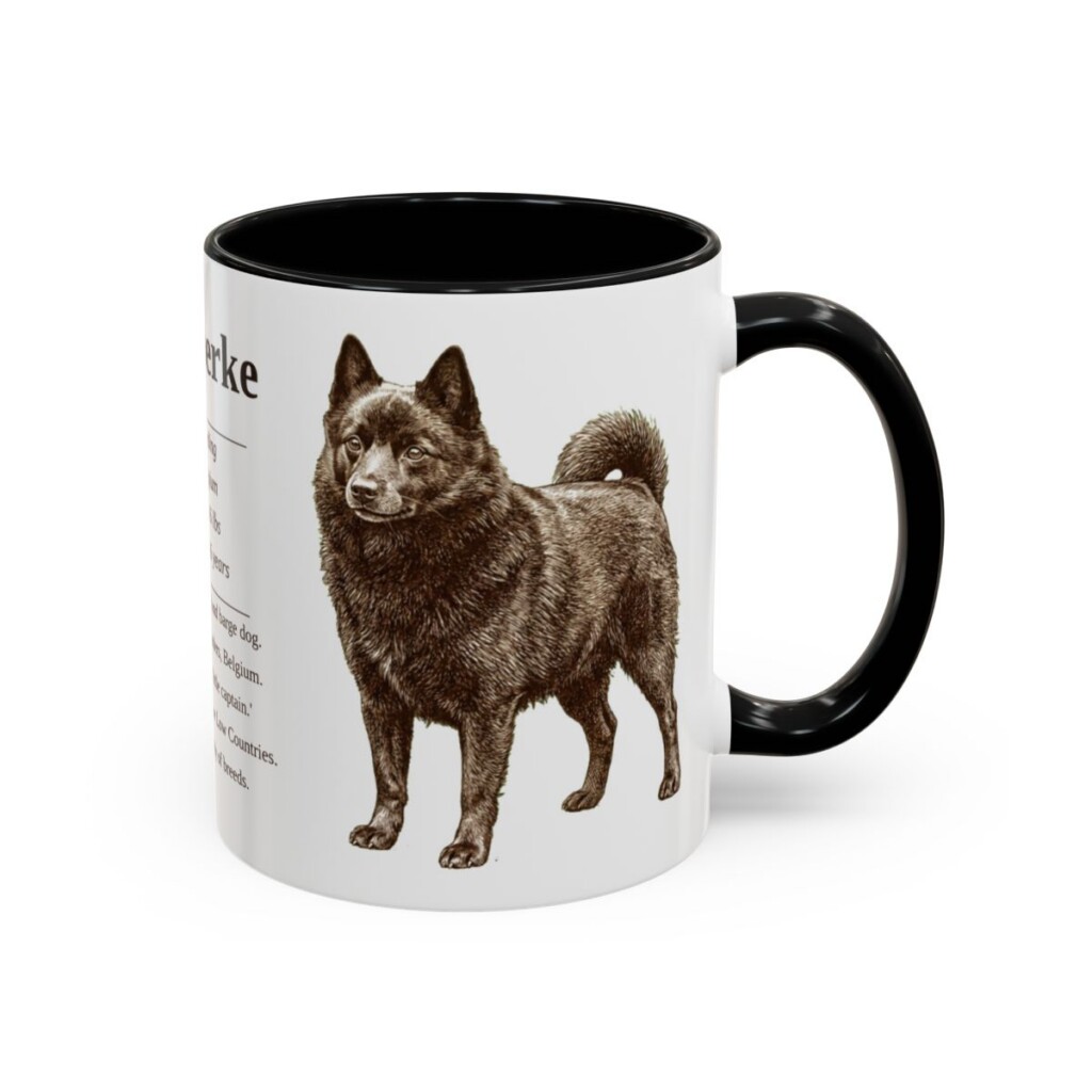 11oz Schipperke Mug, Black, right side view