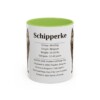 11oz Schipperke Mug, Light Green, front view