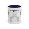 11oz Schipperke Mug, Navy, front view