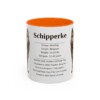 11oz Schipperke Mug, Orange, front view