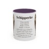 11oz Schipperke Mug, Purple, front view