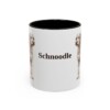 11oz Schnoodle Mug, Black, front view