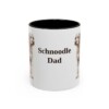 11oz Schnoodle Dog Dad Mug, Black, front view