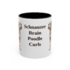 11oz Funny Schnoodle Mug, Black, front view
