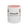 11oz Schnoodle Latin Mug, Pink, front view