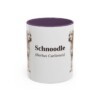 11oz Schnoodle Latin Mug, Purple, front view
