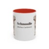 11oz Schnoodle Latin Mug, Red, front view