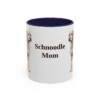 11oz-schnoodle-mug-mom-navy 11oz Schnoodle Dog Mom Mug, Navy, front view