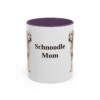 11oz-schnoodle-mug-mom-purple 11oz Schnoodle Dog Mom Mug, Purple, front view