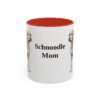 11oz-schnoodle-mug-mom-red 11oz Schnoodle Dog Mom Mug, Red, front view