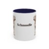 11oz Schnoodle Mug, Navy, front view