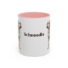 11oz Schnoodle Mug, Pink, front view