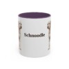 11oz Schnoodle Mug, Purple, front view