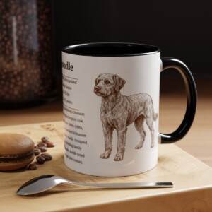 11oz Schnoodle Mug, Black, lifestyle photo